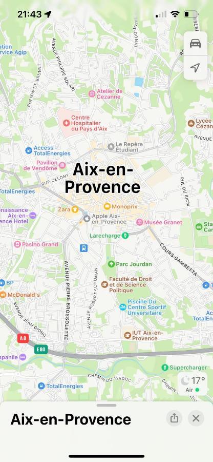 Aix-En-Provence, Charmant Studio Proche Toutes Comodites Et Axes Routiers, Linges Fournis Εξωτερικό φωτογραφία